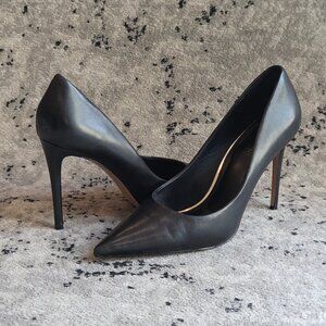 Steve Madden Thrive Black Leather Pumps Stilettos 13
